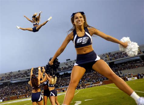 College Cheerleaders | Georgia Southern... The Real GSU | Pinterest | Football cheerleaders and ...