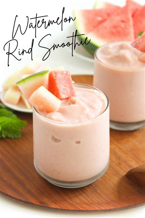 Watermelon Rind Smoothie - fANNEtastic food