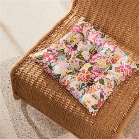 Outdoor Chintz Floral Chair Pad | Adairs