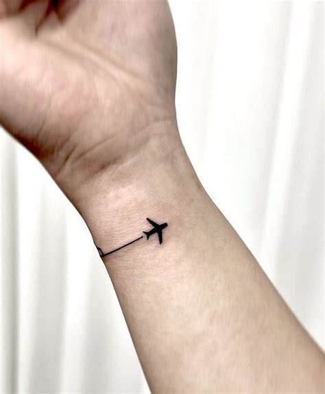 Details 73+ airplane outline tattoo - in.coedo.com.vn
