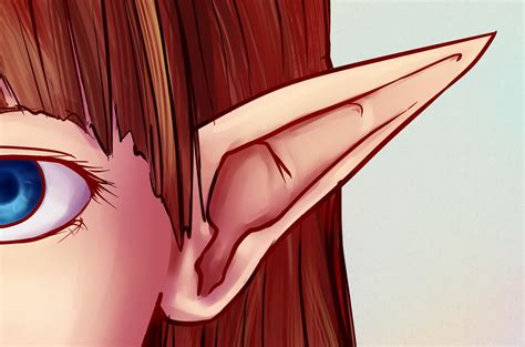 How To Draw Elf Ears Front View My friends dubbed me head elf ear artist and i don t even know ...