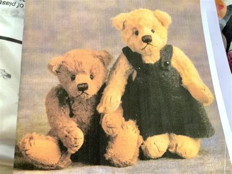 TEDDY BEAR SEWING Pattern for a 4” Traditional Jointed Mohair Bear £3.50 - PicClick UK
