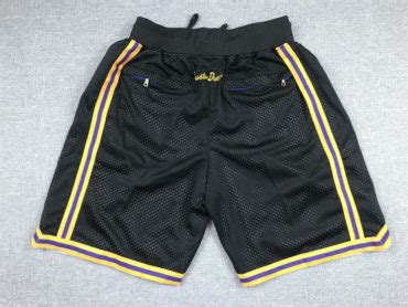 Los Angeles Lakers Shorts Black - Mens Shorts Store