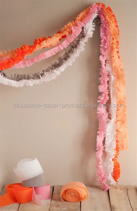 Pink Crepe Paper Streamers Crepe Paper Streamers 4cm 25m Backdrop With ...