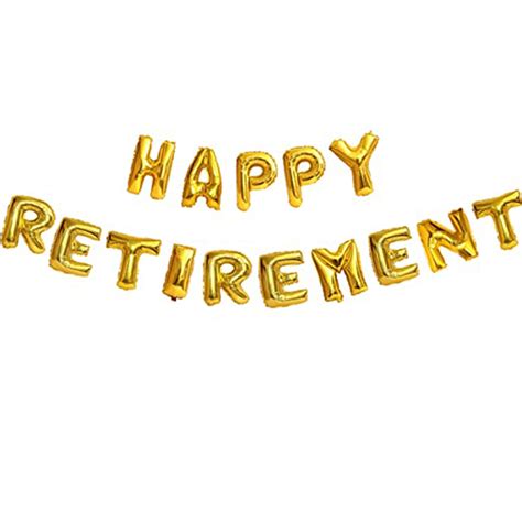 HAPPY RETIREMENT HANGING BANNER FOIL BALLOON. – Tinsel Decor