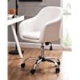 Amazon.com: IDS Online Faux Leather Office Desk Swivel Chair, Old Model, White