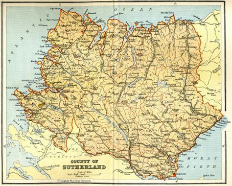 County of Sutherland Map