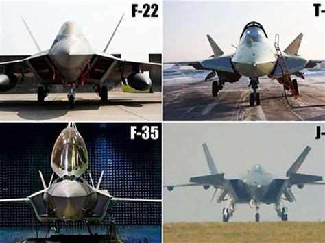 Chinese J-20 VS F-22, PAK-FA, F-35 Stealth Fighter Comparison - video ...