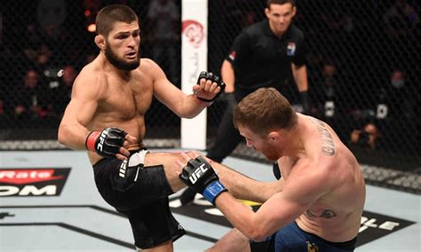 Khabib Nurmagomedov says he's retired after stopping Gaethje at UFC 254 | UFC | The Guardian