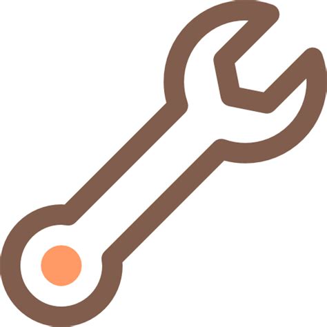 Wrench Smooth Rounded Color icon