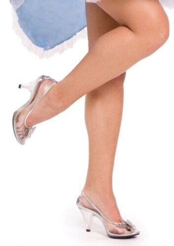 Clear Plastic Glass Slippers Cinderella Disney Wedding Theme Costume Shoes Heels | eBay in 2024 ...