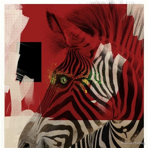 "Zebra 4.0 Modern Contemporary Wildlife Art" by Nola Lee Kelsey | Redbubble