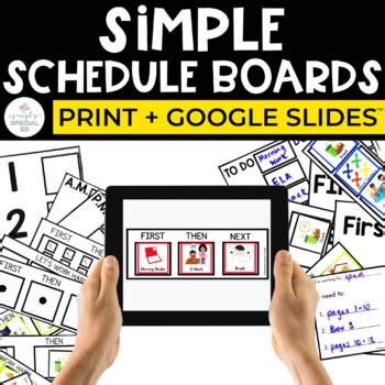 Simple Schedule Boards by Simply Special Ed | Teachers Pay Teachers