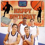 Basketball Theme Background Happy Birthday Party Decoration - Temu