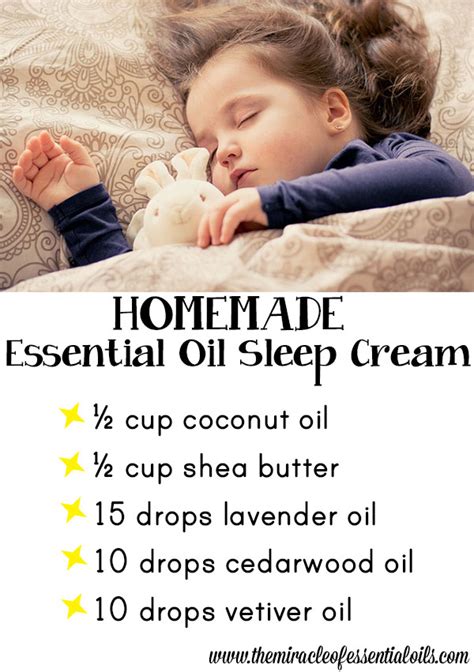 Homemade Essential Oil Sleep Cream - The Miracle of Essential Oils