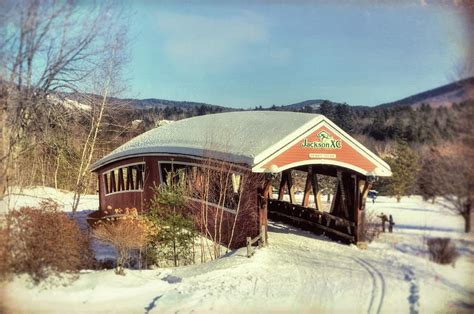 Jackson NH Covered Bridge by Joann Vitali | Covered bridges, Bridge art ...