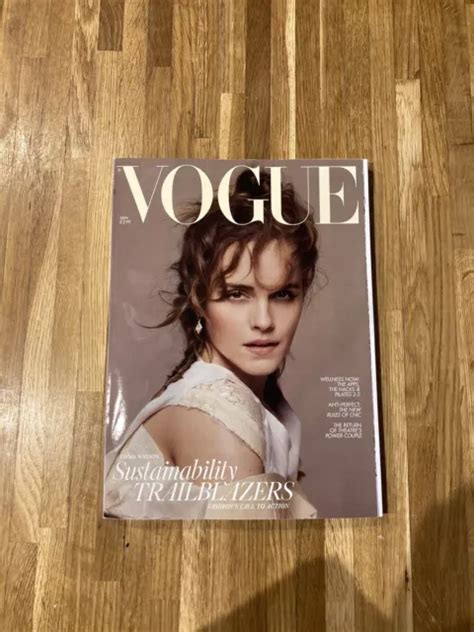 BRITISH VOGUE MAGAZINE (UK) - January 2024 - Sustainability - Emma Watson Cover $12.72 - PicClick
