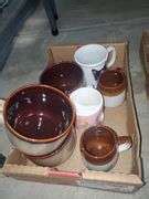Three boxes of glassware including stemware, barware, soup mugs, coffee ...