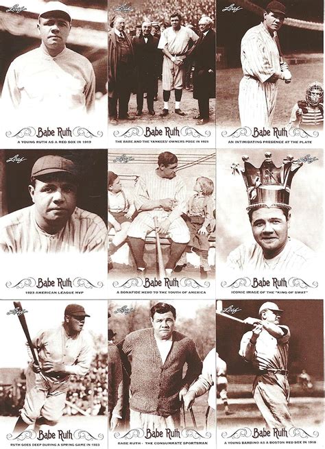 Amazon.com: BABE RUTH COLLECTION OF 100 BASEBALL CARDS HONORING THE ...