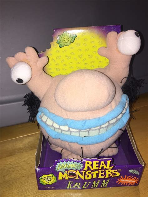 AAAAAHHHH!!!! Nickelodeon AAAHH!!! Real Monsters Krumm Plush Doll New ...