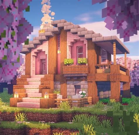 Minecraft Cherry Blossom House