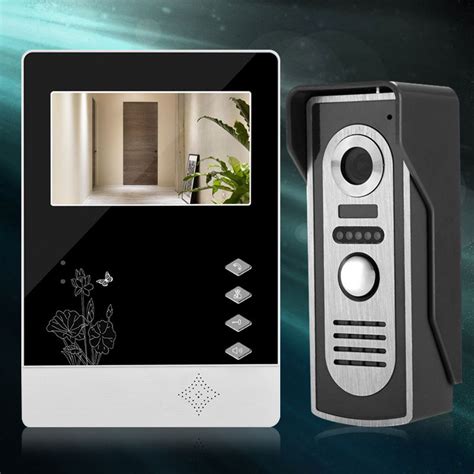 4.3 inch TFT- LCD video intercom doorbell system 1 monitor screen door phone+1 IR night vision ...