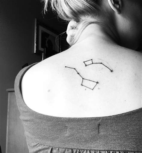 Ursa Major Ursa Minor tattoo Big Dipper Little Dipper constellation back tattoo | Big dipper ...