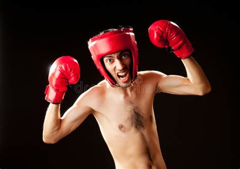 Funny boxer isolated stock image. Image of fighting, glasses - 20223561