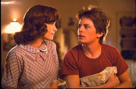 Michael J. Fox and Lea Thompson in Back to the Future (1985) | Back to the future, The future ...