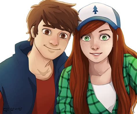 Dipper and Wendy (Selfie) by alanna11 Cartoon Drawings Disney, Cartoon ...