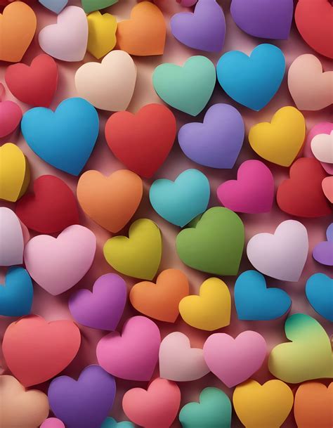 Hearts Confetti Background Heart Free Stock Photo - Public Domain Pictures