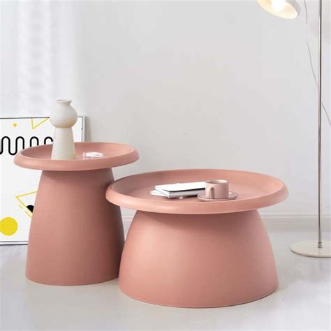 ArtissIn Coffee Table Mushroom Nordic Round Small Side Table 50CM | Small side table, Coffee ...