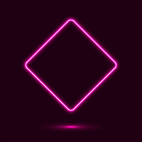 Neon diamond shape sign 1349445 Vector Art at Vecteezy