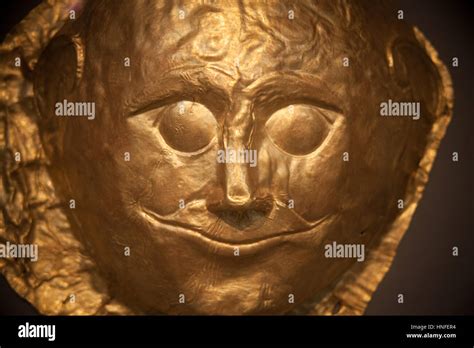 Ancient Greece the Mask of King Agamemnon Stock Photo - Alamy