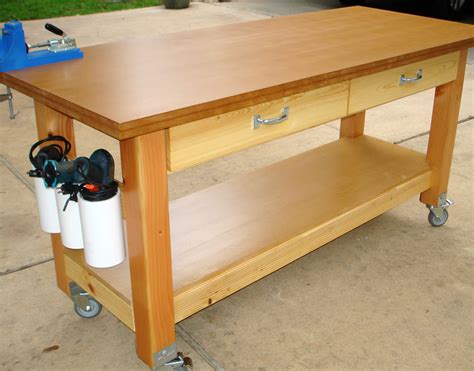 Woodwork Rolling Work Table Plans PDF Plans