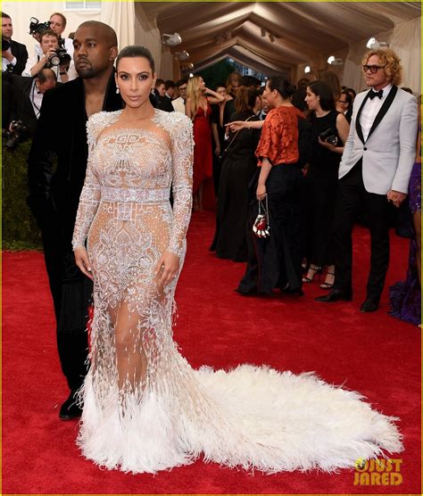 Kim Kardashian Wears Sheer Dress at Met Gala 2015 with Kanye West ...