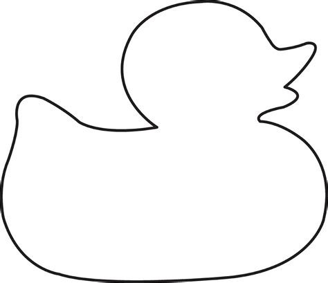 Rubber Duck Outline Svg - musicforruby