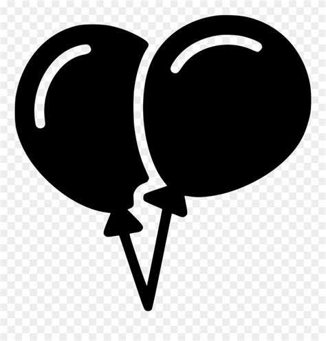 Download Royalty Free Stock Balloons Svg Black And White - Balloons Image Black Png Clipart ...