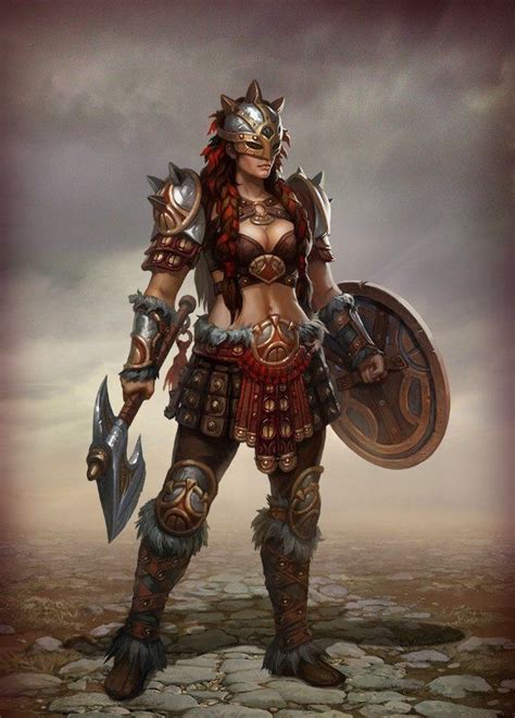 Warrioress | Fantasy female warrior, Fantasy character design, Warrior