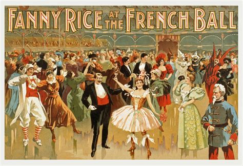 Vintage French Ball Poster Free Stock Photo - Public Domain Pictures