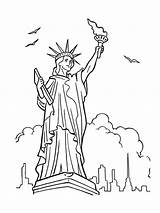 Statue Of Liberty coloring pages sketch template
