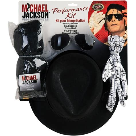 Rubie's - Michael Jackson WIG GLOVE HAT & GLASSES KIT Adult - Walmart.com - Walmart.com