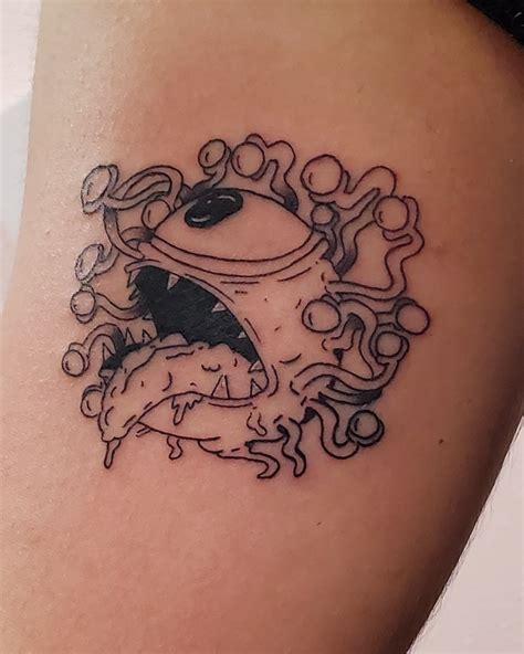 Fresh beholder tattoo that I got done yesterday! : r/nerdtattoos