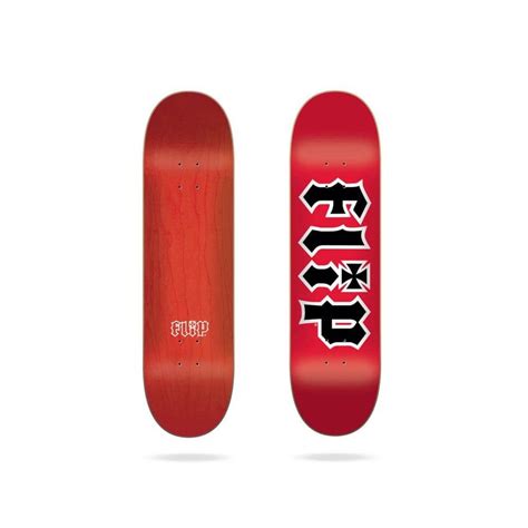 Flip Skateboards HKD Red Skateboard Deck 8.13" - SKATEBOARDS from ...