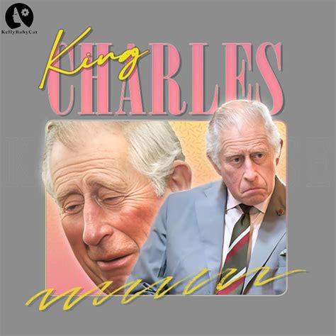 King Charles Retro Aesthetic Fan Design PNG, Digital Downloa - Inspire Uplift