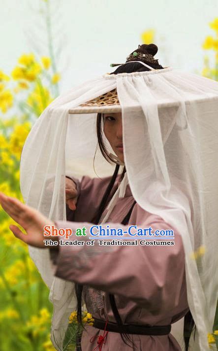 Traditional Chinese Acient Swordswoman Hats, Cosplay Swordswomen Mask ...