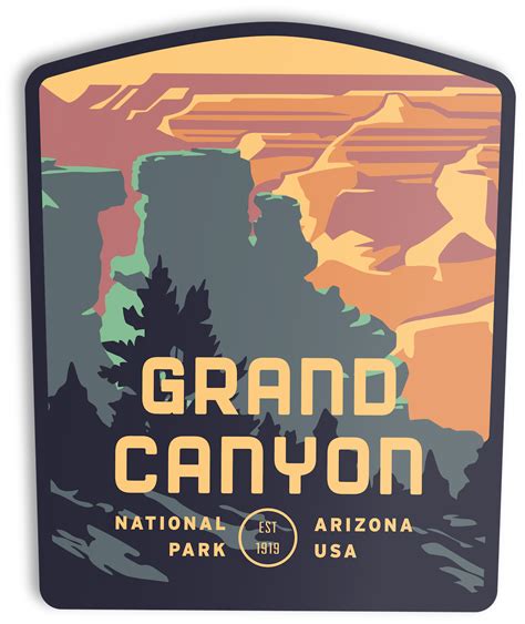 Grand Canyon National Park South Rim Sticker – The Landmark Project