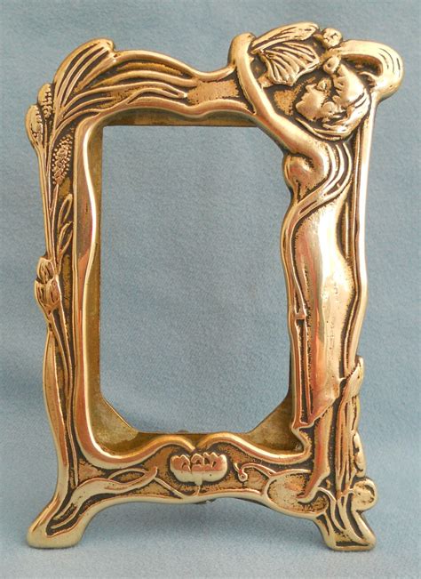 A BRASS ART NOUVEAU STYLE PHOTO FRAME ~ SOLD ON MY EBAY SITE LUBBYDOT1