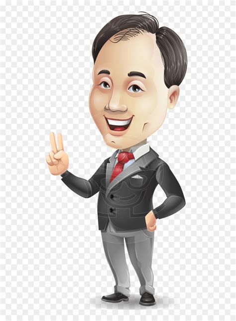 Asian Businessman Cartoon Vector Character - Businessperson, HD Png ...