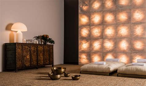 Backlit stone Wall Panels for Interiors: Sole - Lithos Design